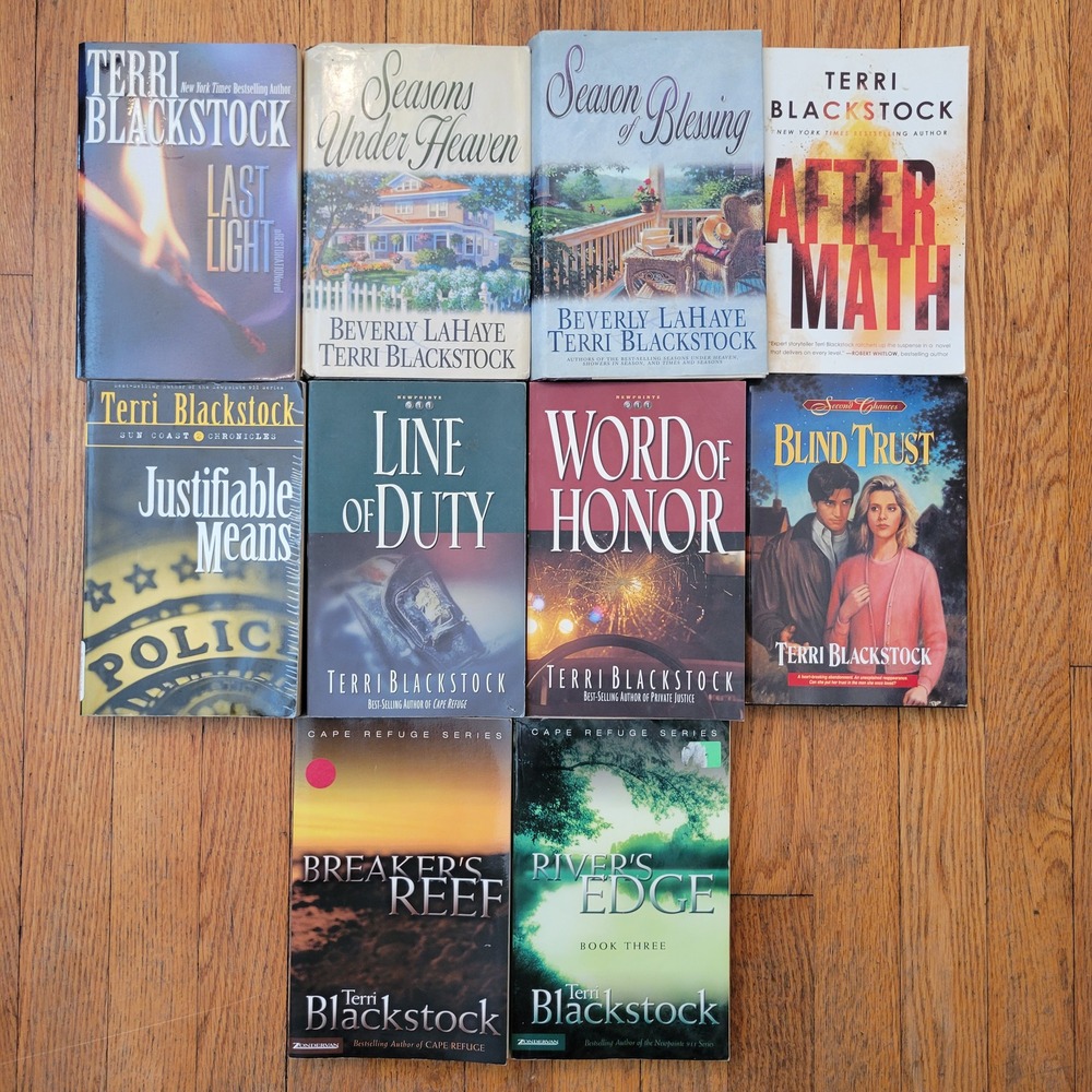 Terri Blackstock Collection 10 Novels Mystery Suspense Thriller Book Lot Gift